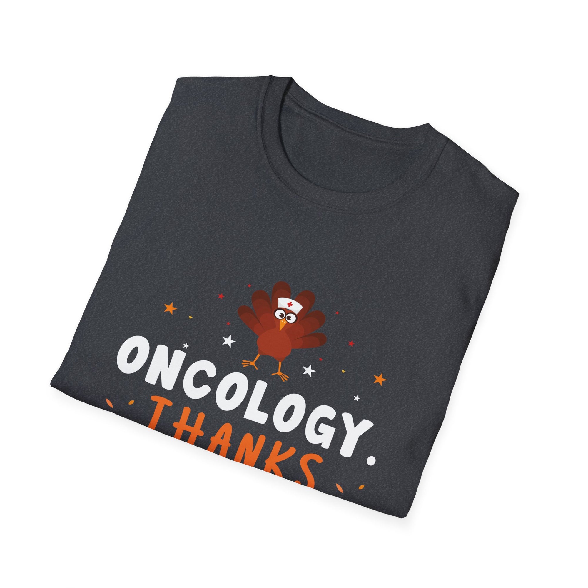 Oncology Thanksgiving Crew T-Shirt, Unisex Tee, Holiday Shirt, Thanksgiving Gift, Medical Appreciation, Cancer Awareness Clothing