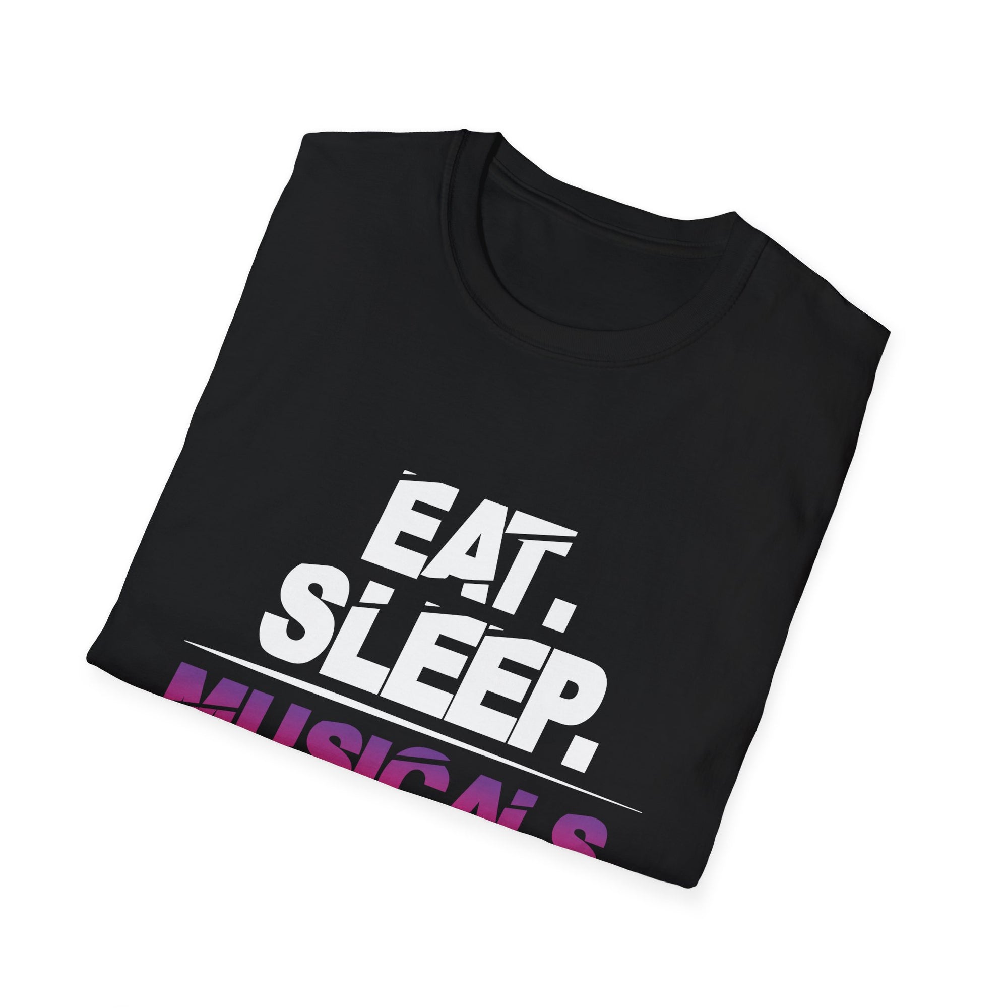 Musical Enthusiast T-Shirt | Eat Sleep Musicals Repeat | Gift for Theater Lovers